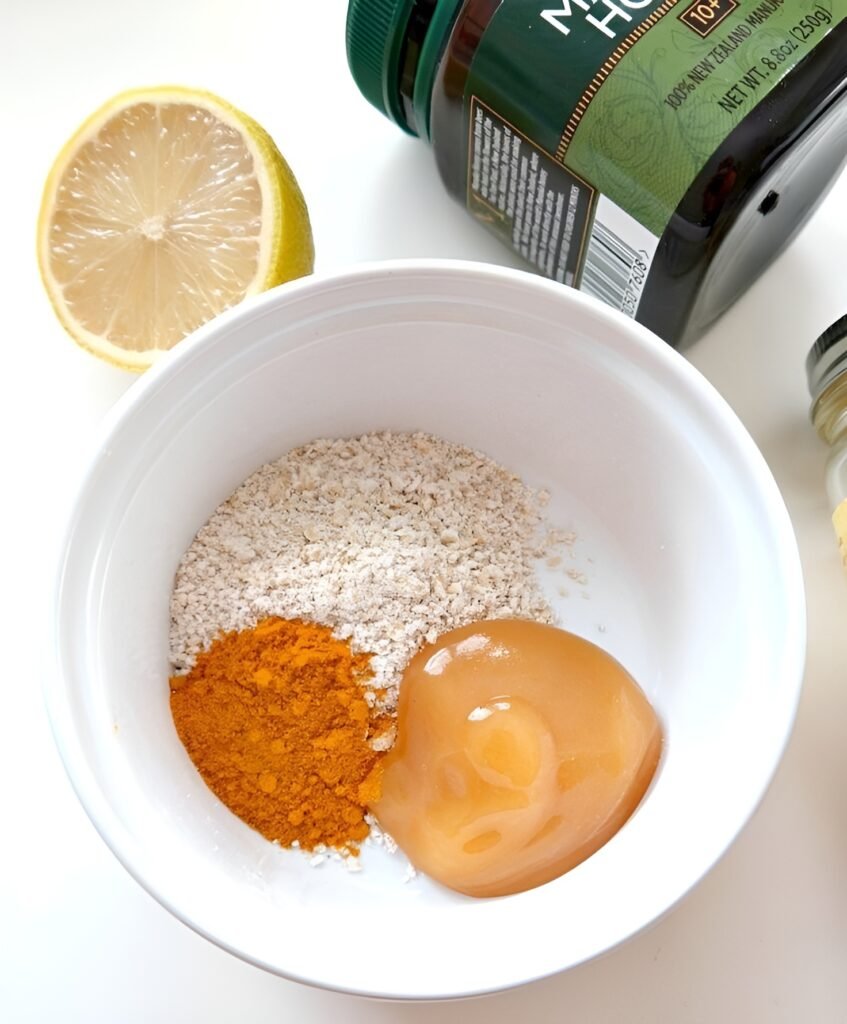 Honey oats DIY face mask