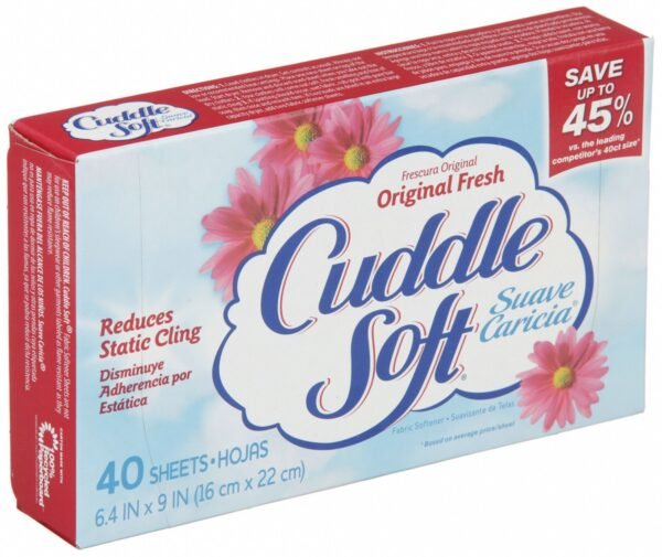 Dry soft fabric softener sheets 40 sheets