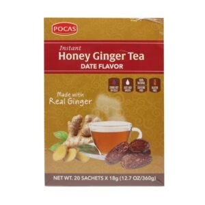 Pocas instant honey ginger tea with date flavor 360g