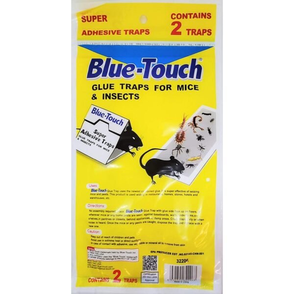 Blue touch glue traps for mice & insects (2 traps/pack)
