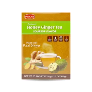 Pocas instant honey ginger tea with soursoup flavor 360g