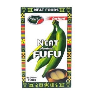 Neat plantain fufu