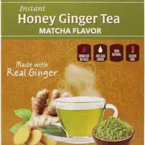 Pocas instant honey ginger tea with matcha flavor 360g