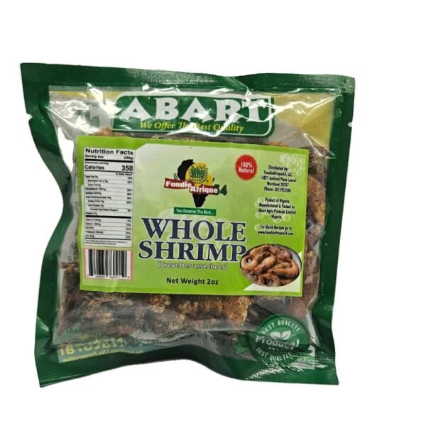 FoodieAfrique54 whole shrimp 2oz