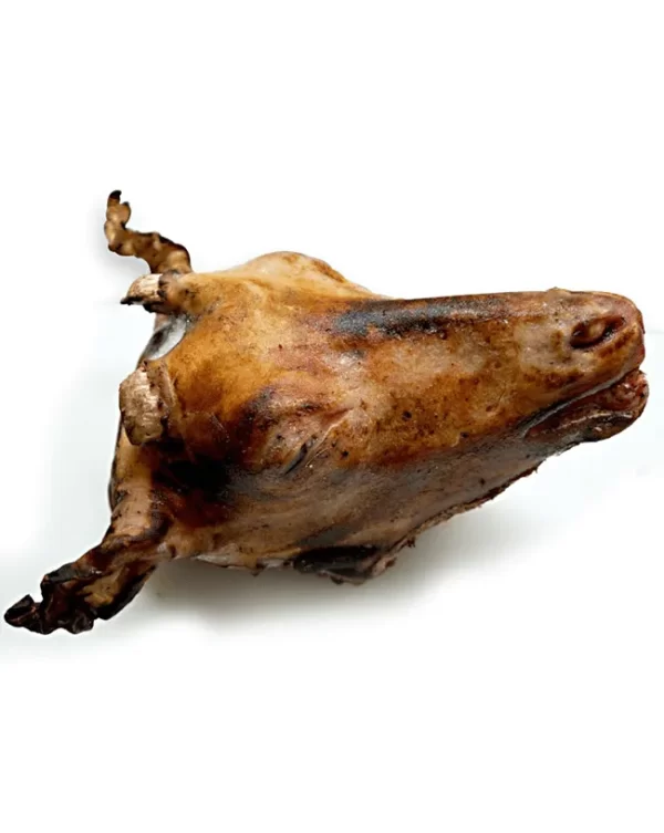 Smoked goat head