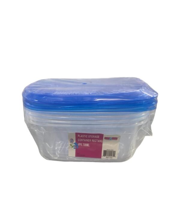 4pk Rectangle 790ml food container