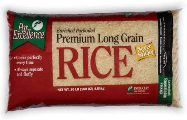 Par excellence parboiled premium long grain rice 10lb