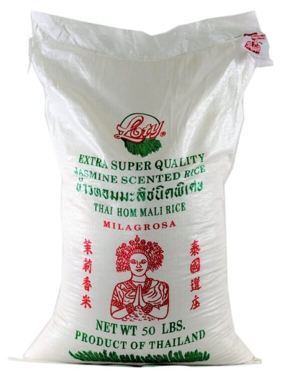 Loty jasmine scented rice 50lb