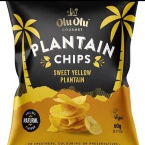 Olu olu sweet yellow plantain chips with chilli 60g