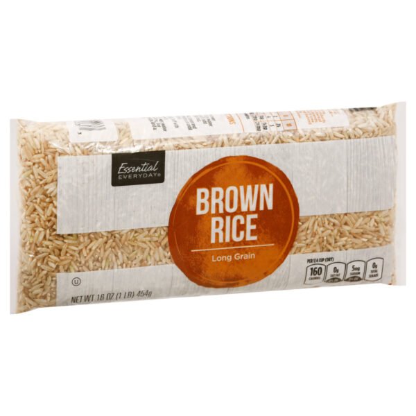 Essential everyday brown rice long grain 1lb
