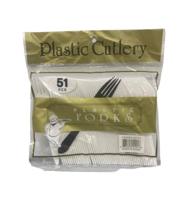 Plastic cutlery 51pcs