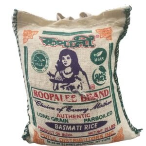 Roopalee brand long grain parboiled basmati rice 20lbs