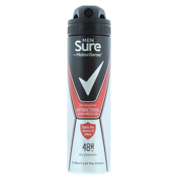 Men sure motionsense antibacterial odour protection 48h 250ml