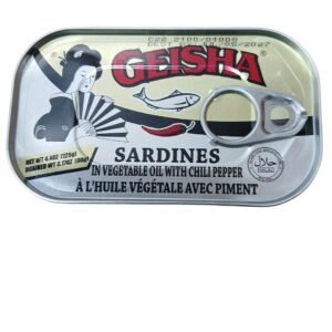 Geisha sardines in vegetable oil with chilli pepper