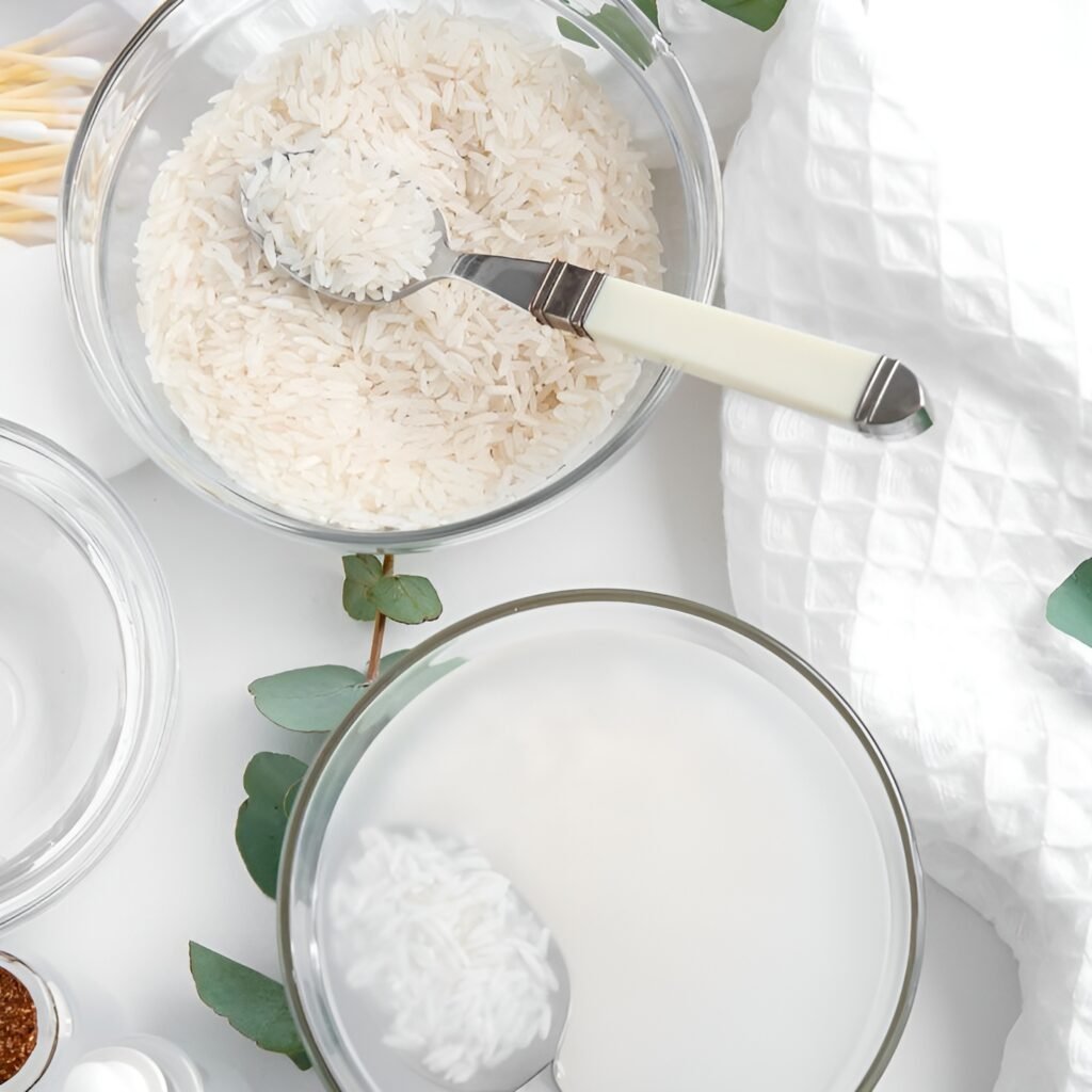 Rice water brightening mask