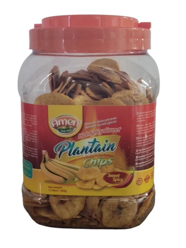 Amen extra spicy sweet plantain chips500g