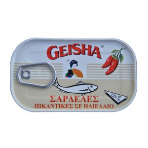 Geisha sardines in vegetable oil with chilli pepper