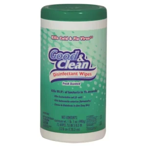 Good & clean disinfectant wipes fresh scented 159g