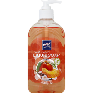 Lucky fresh peach liquid soap 414ml