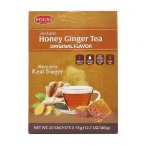 Pocas instant honey ginger tea moringa flavor 360g