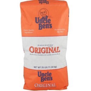 Uncle bens enriched parboiled long grain rice 25lb