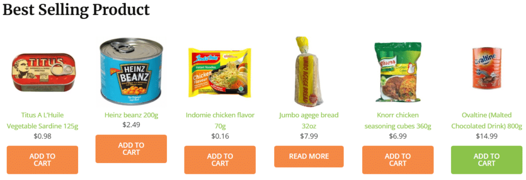 abartfoods add to cart interface