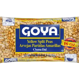 Goya yellow split peas 454g