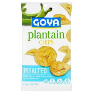 Goya plantain chips unsalted 142g