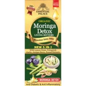 Essential palace moringa detox living bitter (with lemon ,grass, garlic, e.t.c)16oz