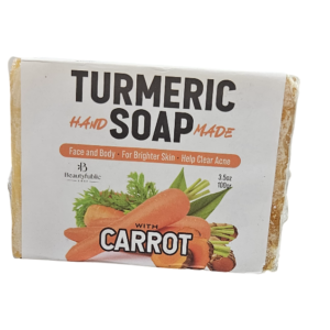 Tumeric hand soap with carrot 3.5oz