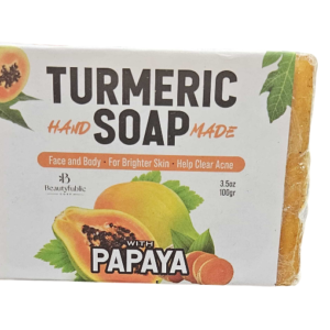 Tumeric hand soap with papaya 3.5oz